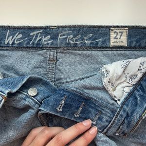 Free people mini denim shorts